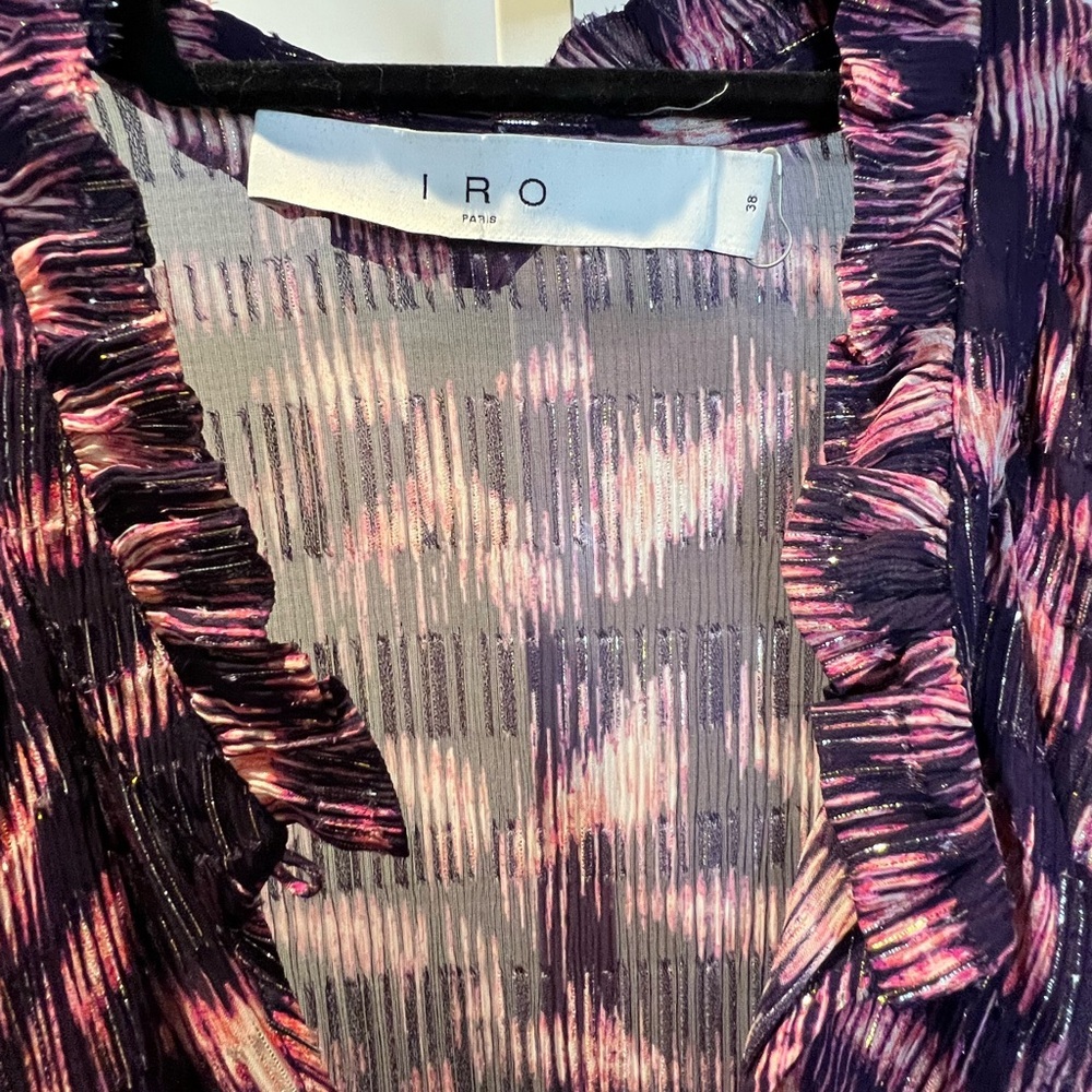 - IRO Tyga Metallic Mini dress size 38-6 - NWOT - Picture 12 of 12